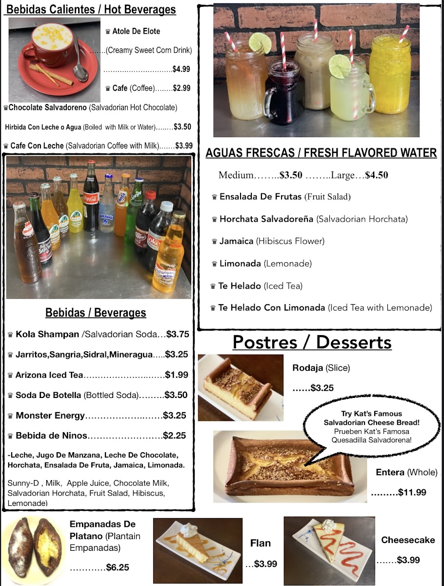 Reinas De Las Pupusas Restaurant Menu - Image 6